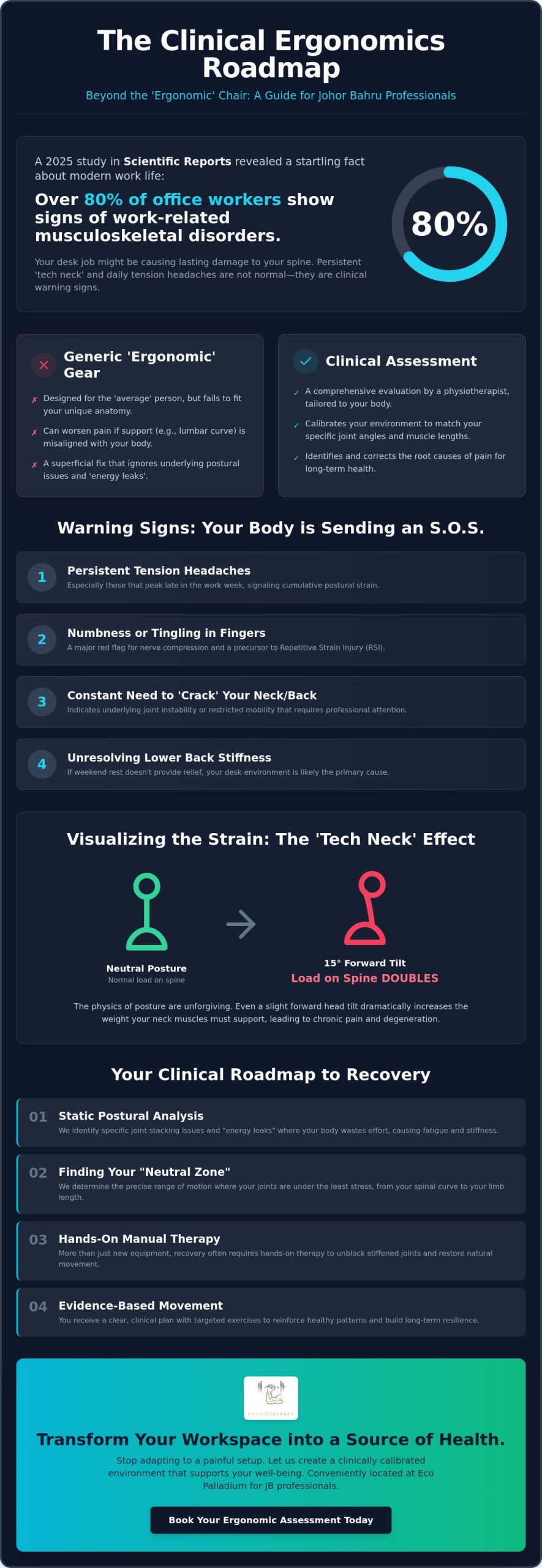 Ergonomic Assessment in Johor Bahru: A Clinical Guide to a Pain-Free Workspace